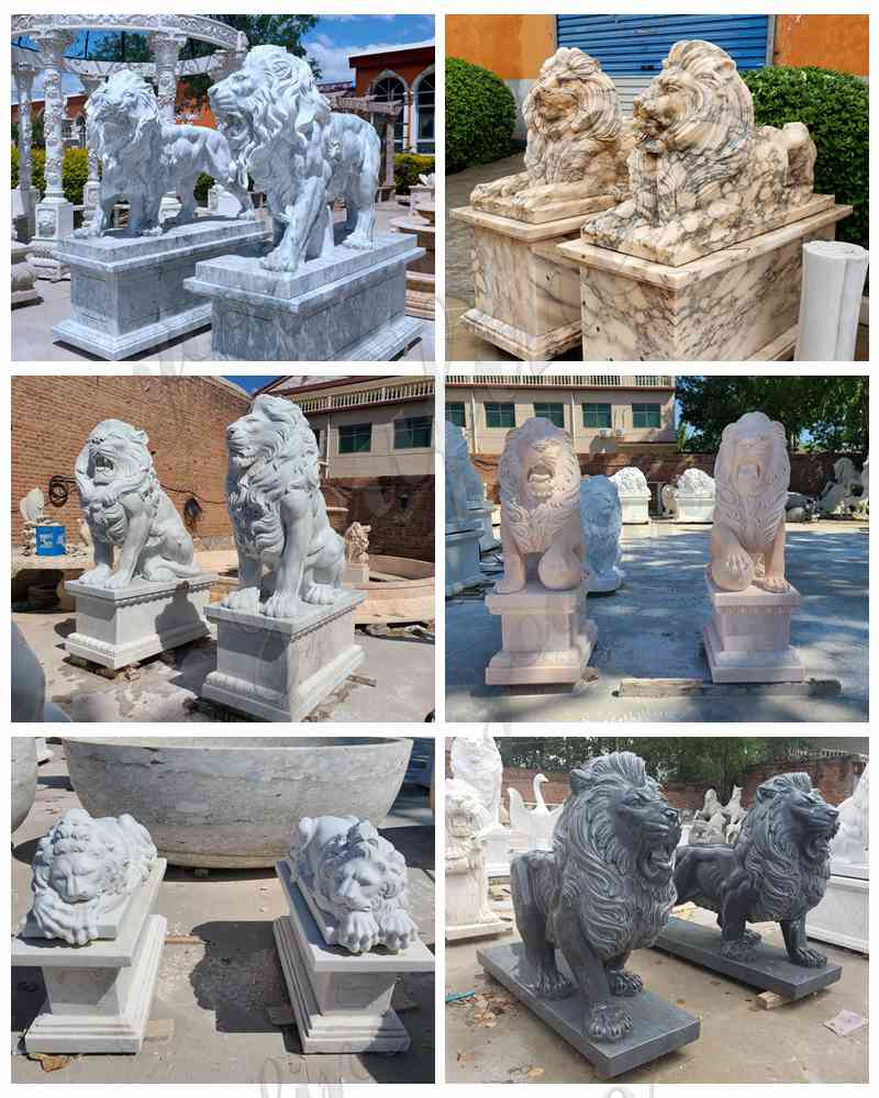 Lion yard statue for sale