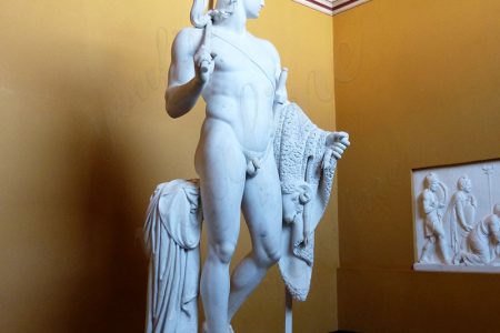 Famous Marble Jason with the Golden Fleece Statue by Bertel Thorvaldsen for Sale MOKK-732