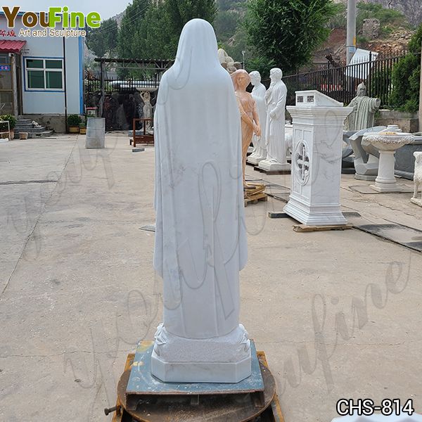 Marble Our Lady of Lourdes Statue