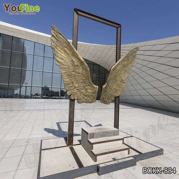 Modern Wings of Mexico Bronze Sculpture