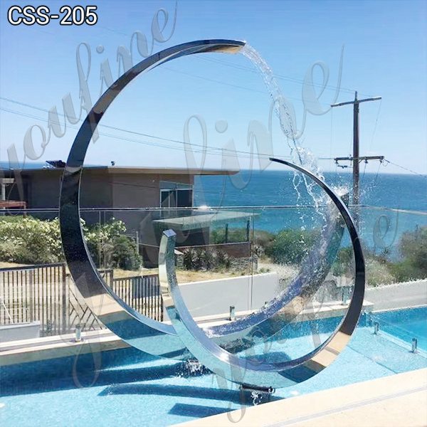 Outdoor Garden Metal Fountain Stainless Steel Sculpture for Sale CSS-205