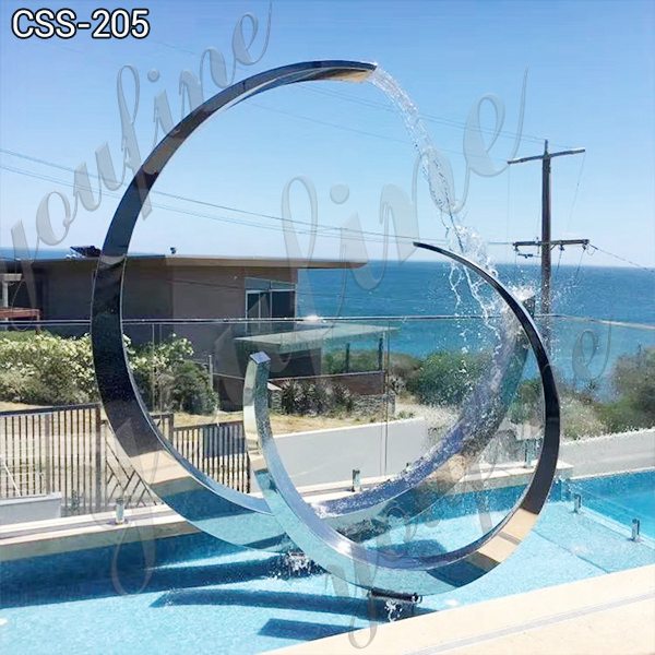 Outdoor Garden Metal Fountain Stainless Steel Sculpture for Sale