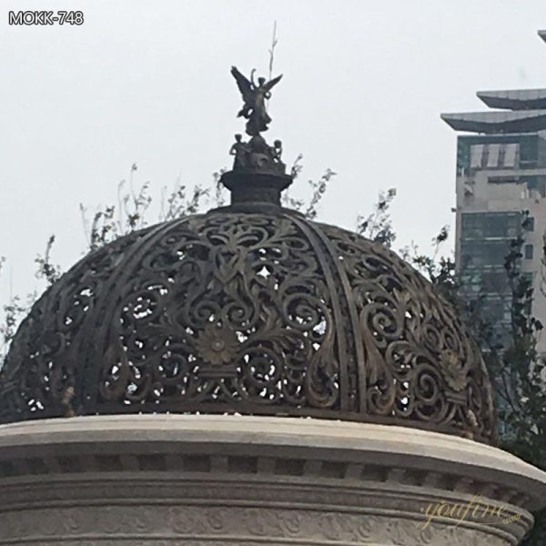 Vintage Style Marble Gazebo Outdoor Garden Decoration Supplier MOKK-748