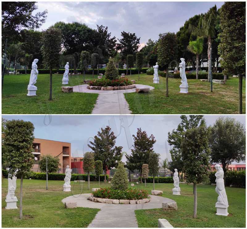 four seasons statues garden