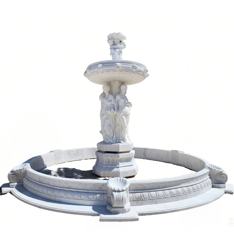 large stone fountain for garden