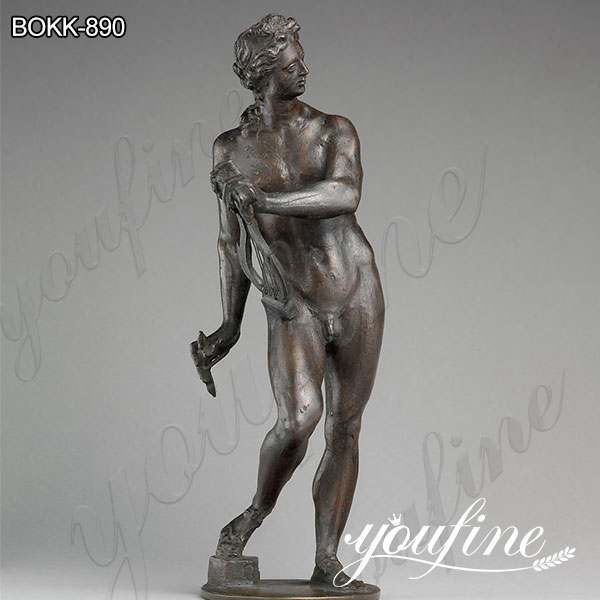 Greek Bronze Apollo with Lyre Life Size Statue from Factory Supply BOKK-890