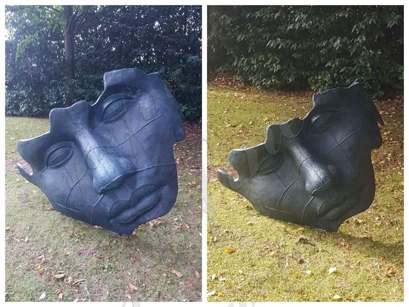Bronze Face Sculpture by Igor Mitoraj Replica from Belgian Client Feedback