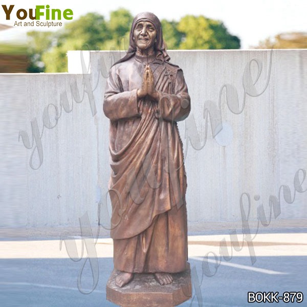 Catholic Life Size Bronze Mother Teresa Statue