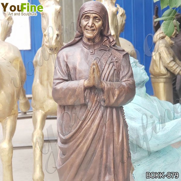 Catholic Life Size Bronze Mother Teresa Statue