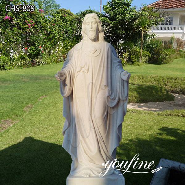 Life Size Catholic White Marble Jesus Christ Statue from Factory Supply CHS-809