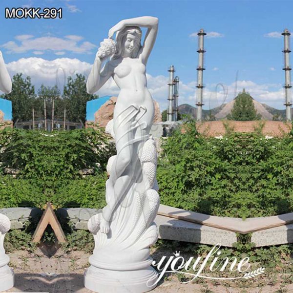 Marble Ferdinando Vichi Sea Nymph Statue