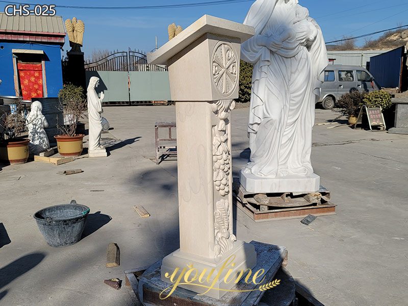 Custom marble pulpit podium