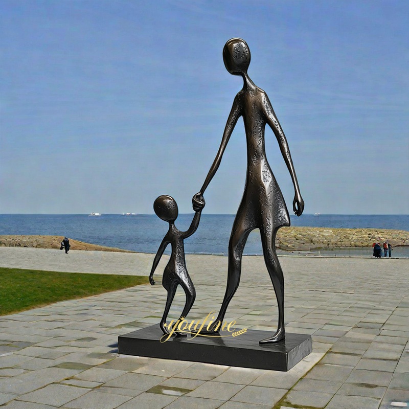 Cute Childhood Bronze Sculpture Artwork