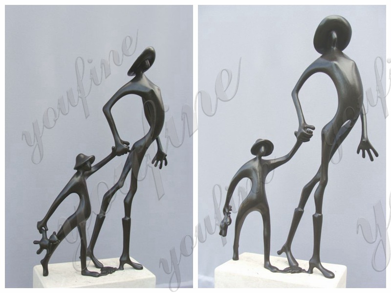 Cute Childhood Bronze Sculpture