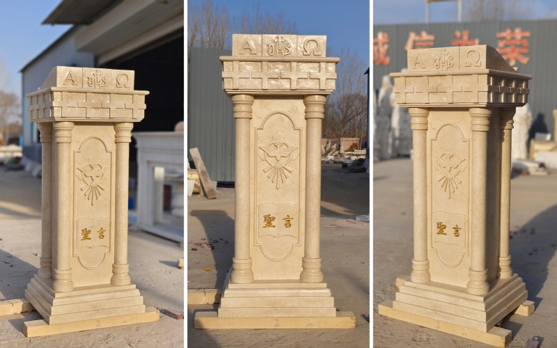 Different angle of custom pulpit