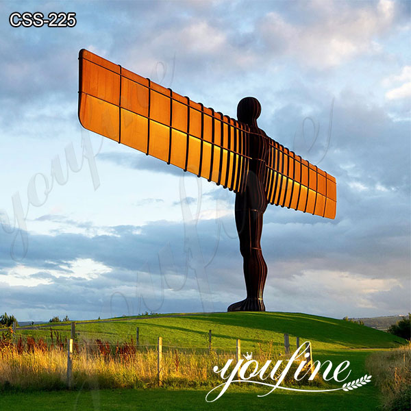 Large Outdoor Angel of the North Corten Sculpture