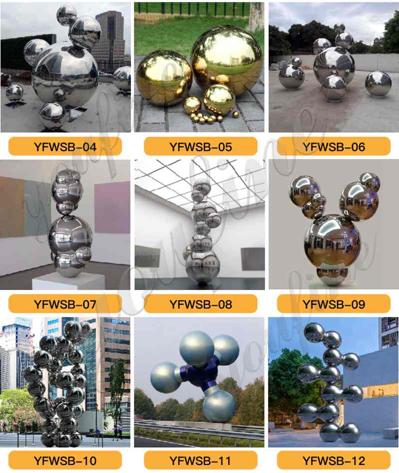 Large Stainless Steel Sphere Sculpture