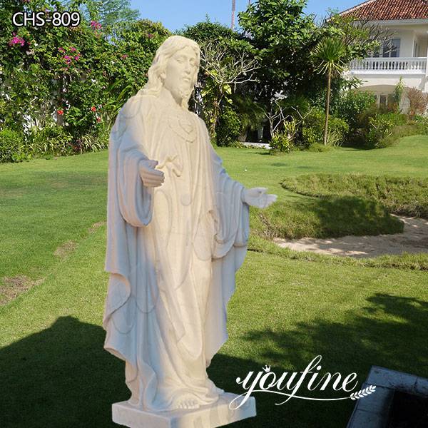 Life Size Catholic White Marble Jesus Christ Statue from Factory Supply