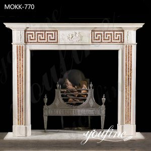 Marble Tile Fireplace Facing Interior Decoration on Sale