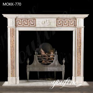 Marble Tile Fireplace Facing