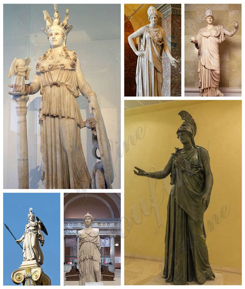 statue of athena in the parthenon