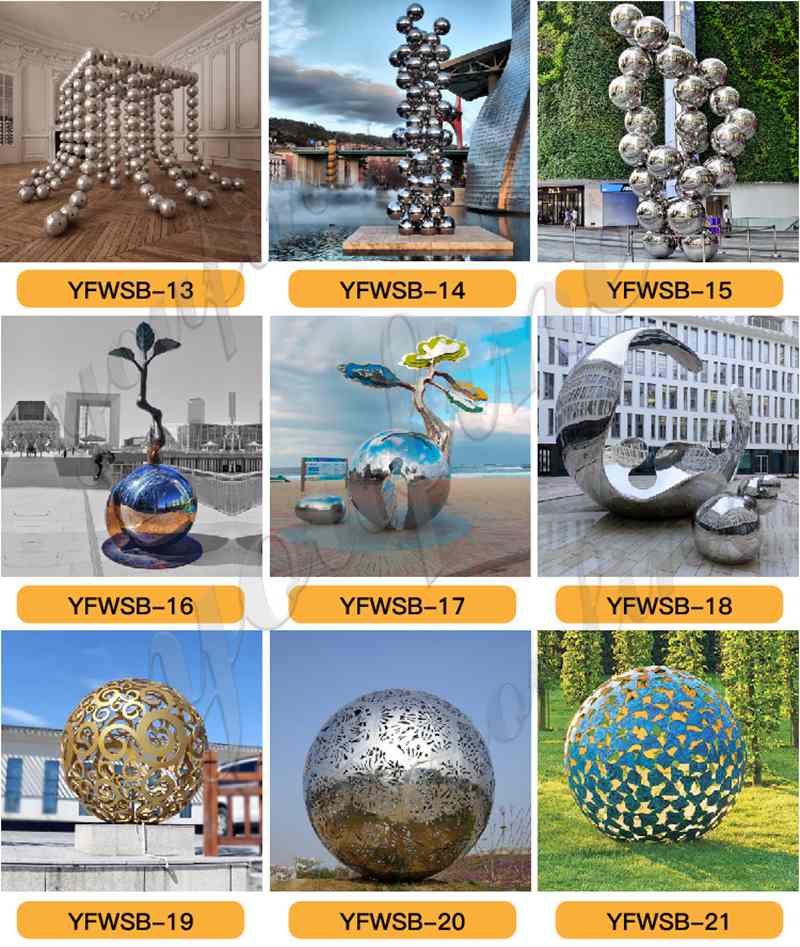 Stainless Steel Sphere Sculpture for sale