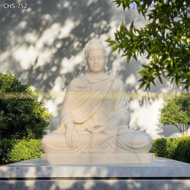 White Marble Buddha Statue for Garden Decor Manufacturers CHS-752