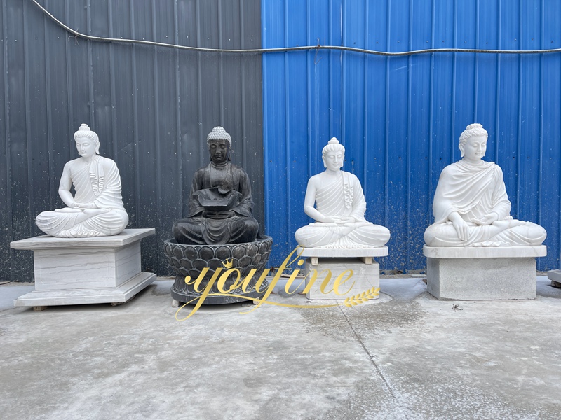 White Marble Buddha Statue
