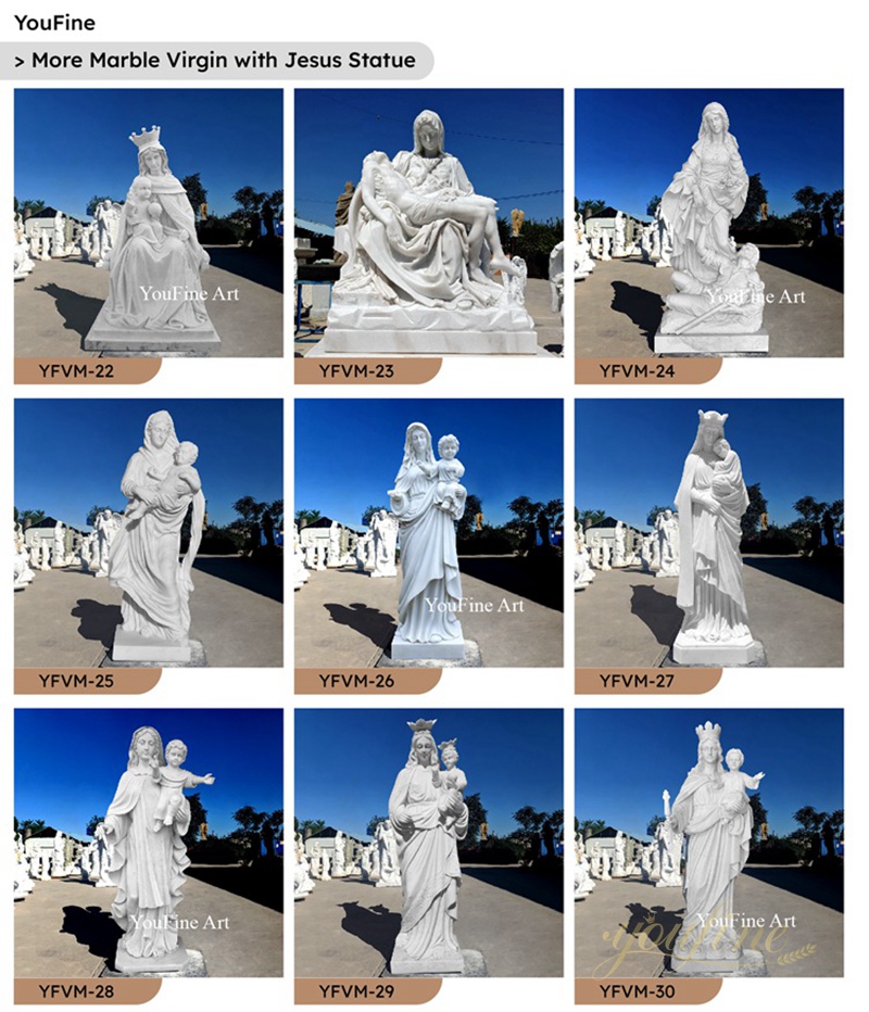 YOUFINE marble mary statue for sale