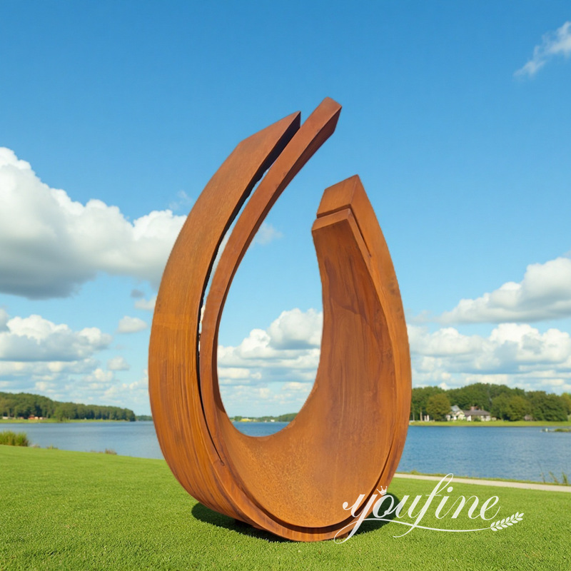 Large Corten Steel Rusted Metal Sculpture CSS-223