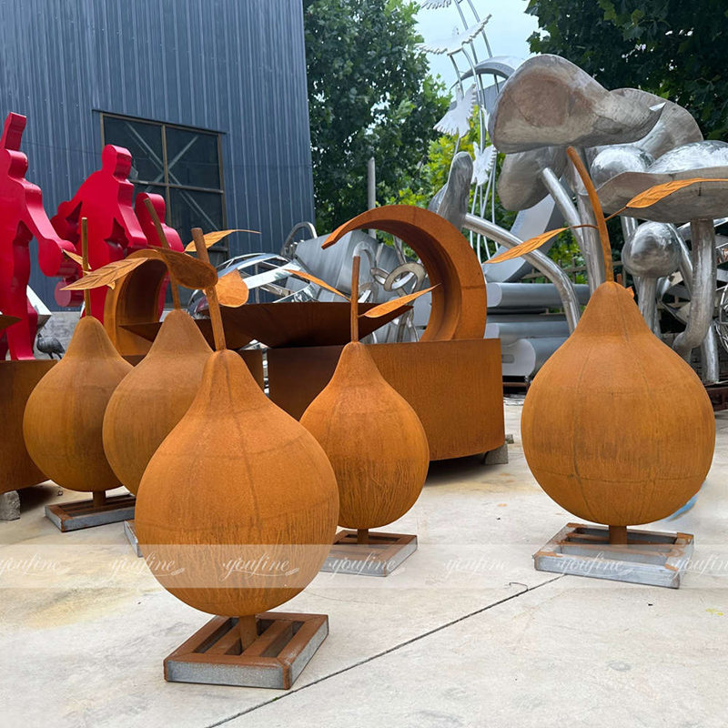 factory finished  pear sculptures
