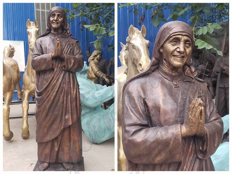 Catholic Life Size Bronze Mother Teresa Statue for Church Client BOKK