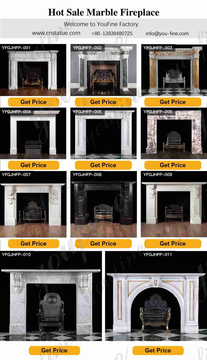 marble fireplace mantel