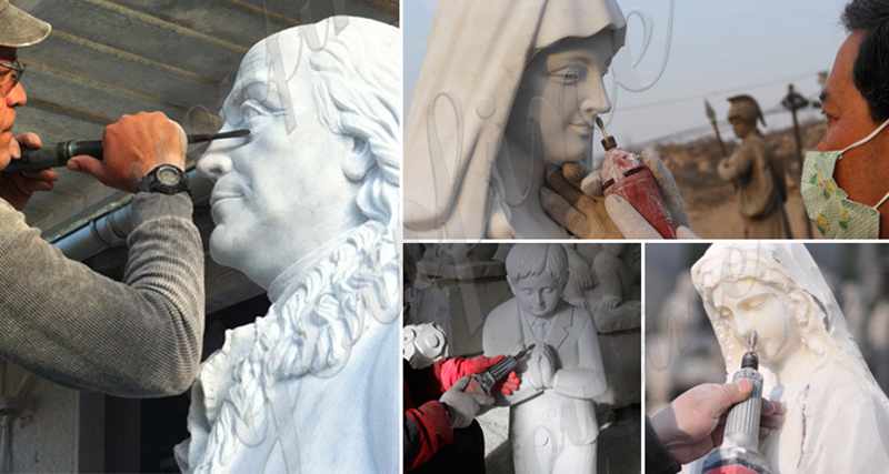 process of Italian Marble Jesus Christ Statue