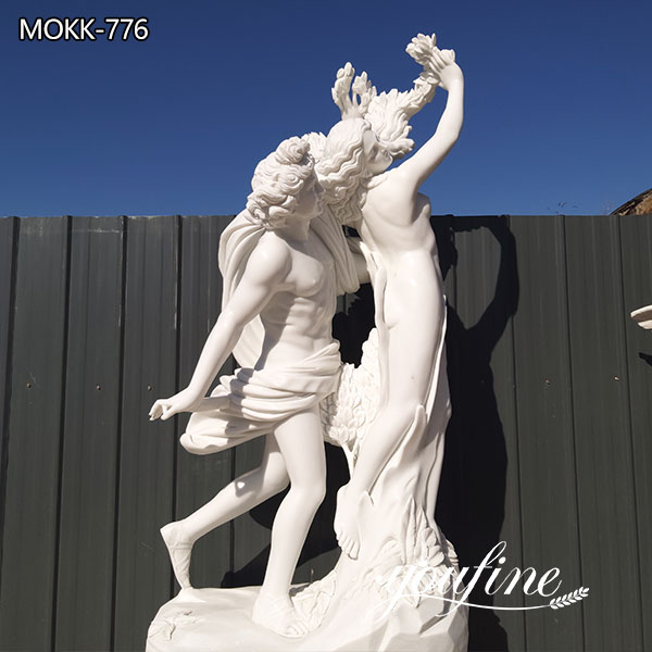 Apollo and Daphne Marble Garden Statue for Sale