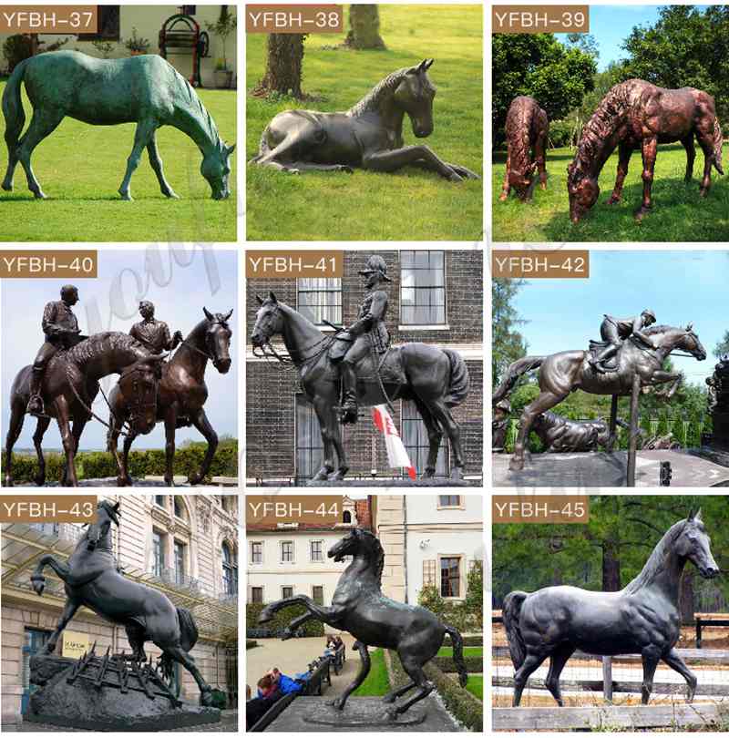 Cast large bronze horse statues for sale
