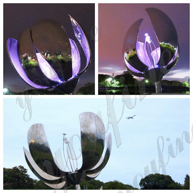 Garden Metal Flower Stainless Steel Sculpture
