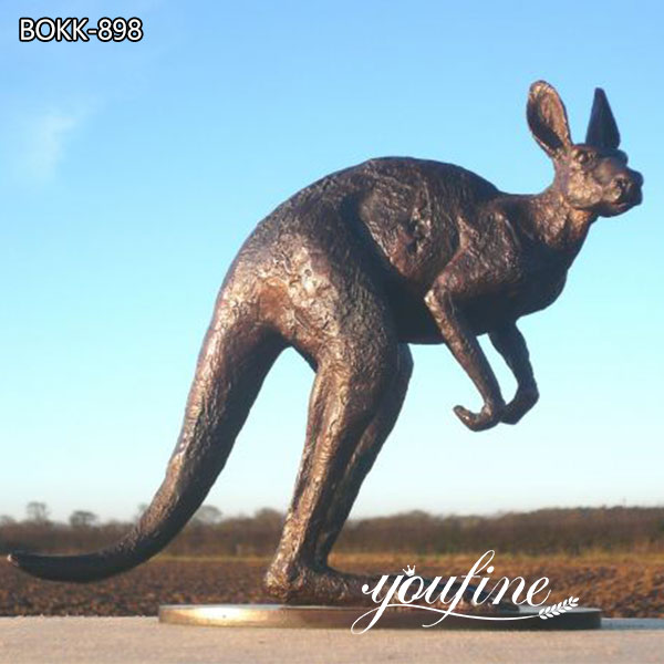 Large Outdoor Bronze kangaroo Garden Sculpture for Sale