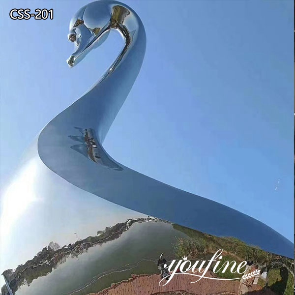 Large Outdoor Metal Goose Sculpture Stainless Steel Sculpture Factory