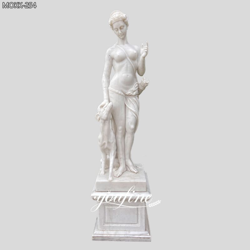 Marble Goddess Diana Statue