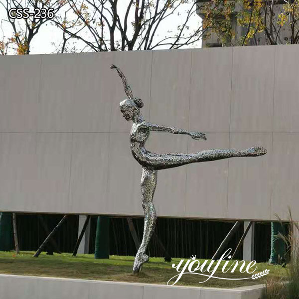 Outdoor Modern Stainless Steel Figure Sculpture for Sale CSS-236