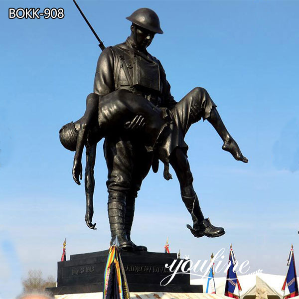 Rainbow Division Memorial Bronze Sculpture