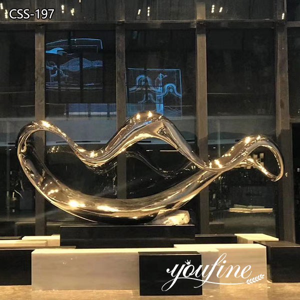 Modern Abstract Stainless Steel Sculpture