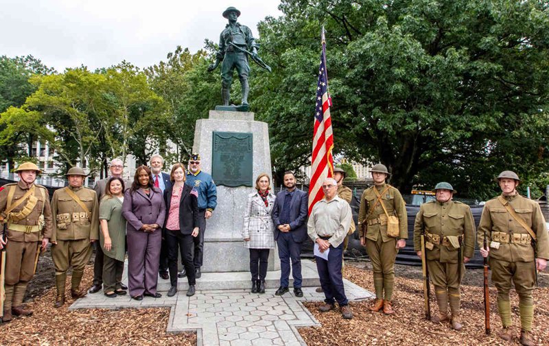 bronze Doughboy statue