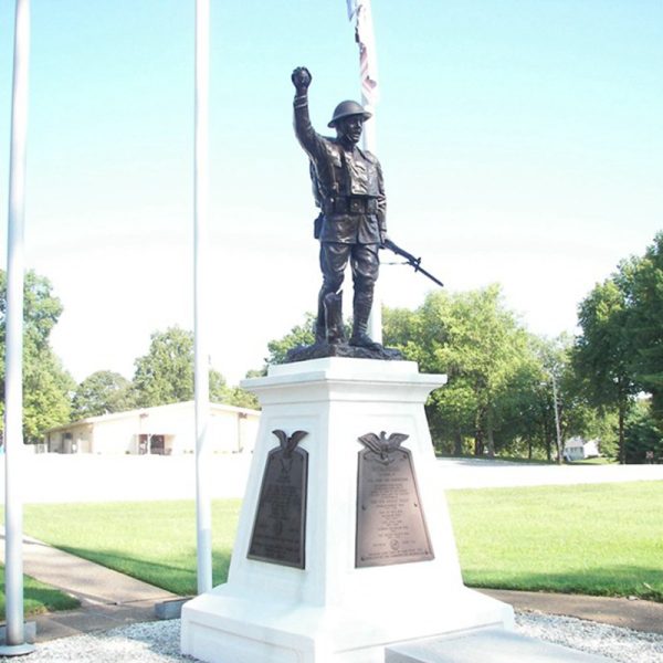 bronze Military statue