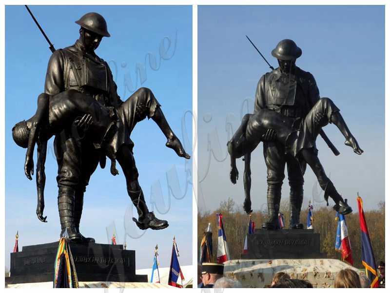 bronze Rainbow Division Memorial Sculpture