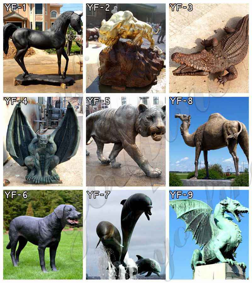 tượng-động-vật-bằng-đồng