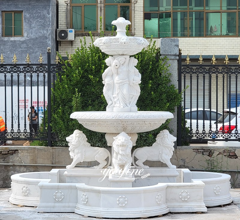 female marble fountain