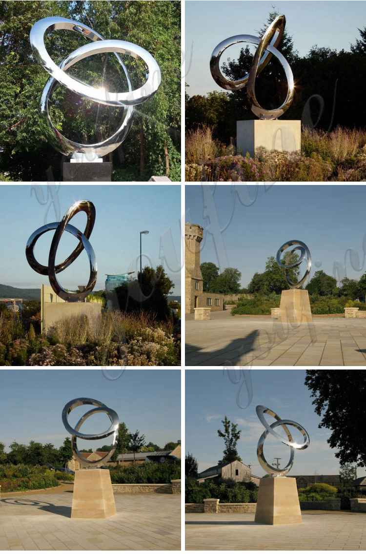 outdoor modern metal sculpture