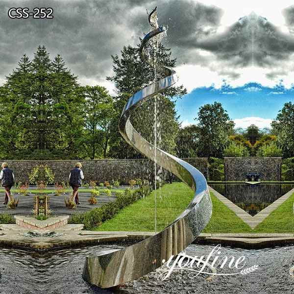 Artistic Outdoor Metal Sculpture Fountain Garden for Sale